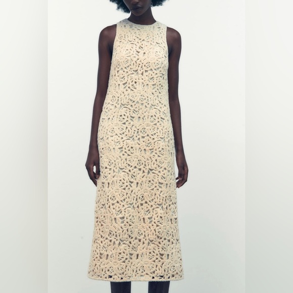 Zara Knit Midi Dress NWT - Picture 2 of 8